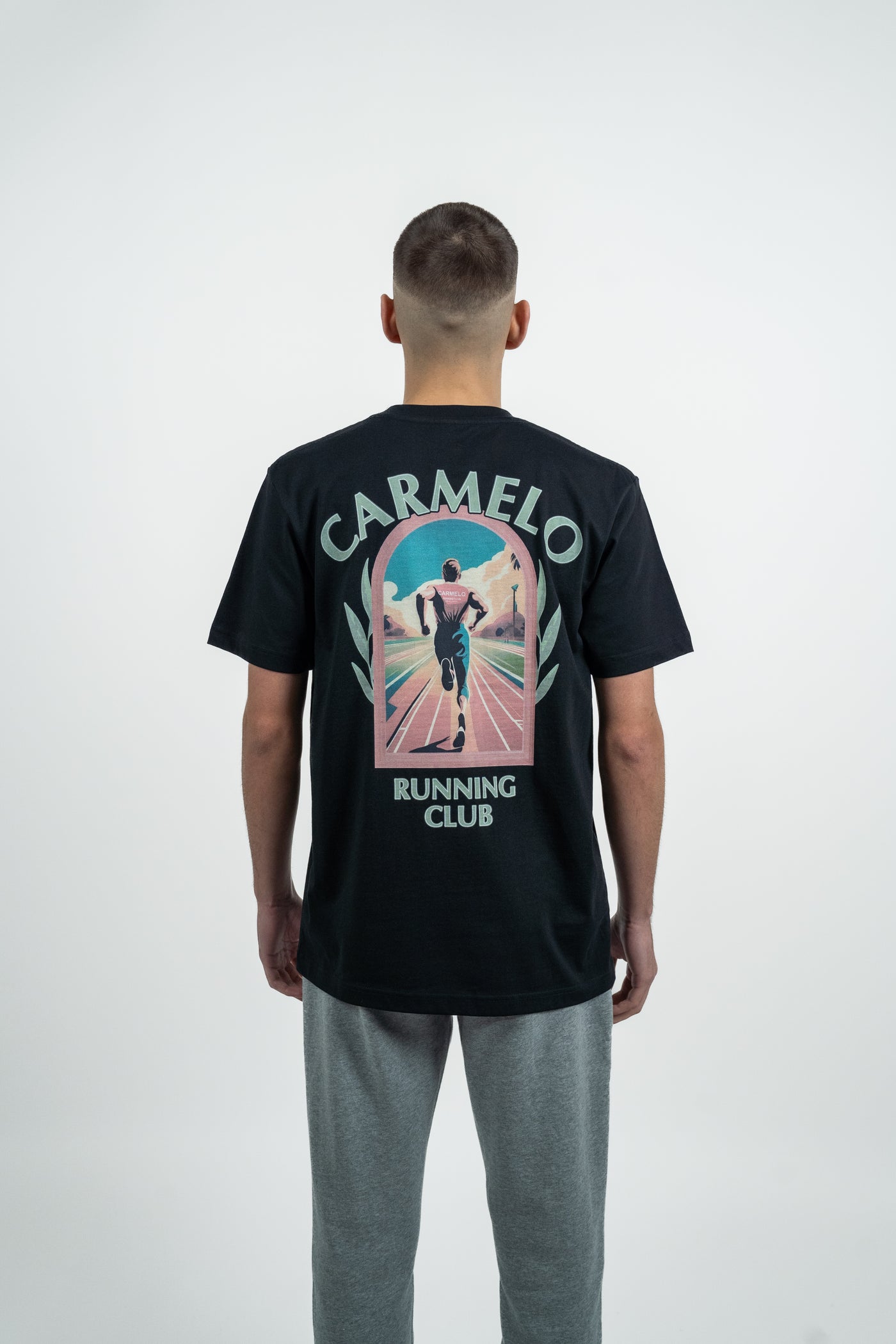 RUNNING CLUB TRACK T SHIRT BLACK