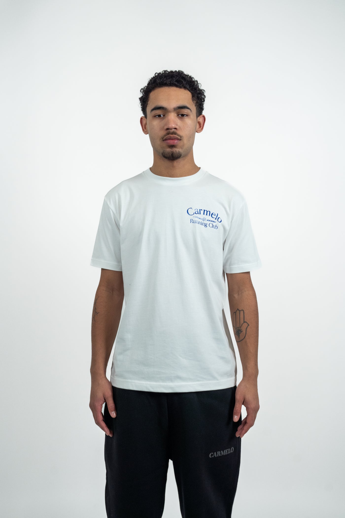 RUNNING CLUB 2.0 T SHIRT WHITE/BLUE