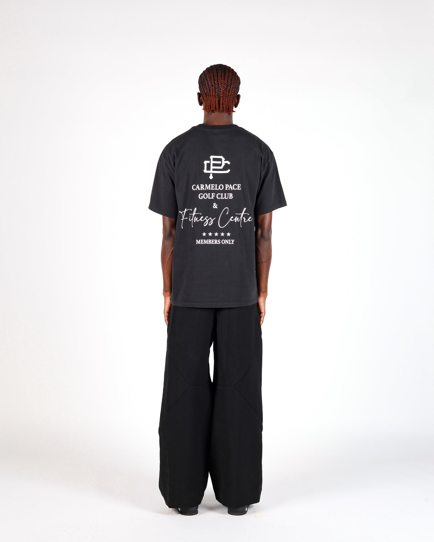 CP LOGO GOLF T SHIRT BLACK