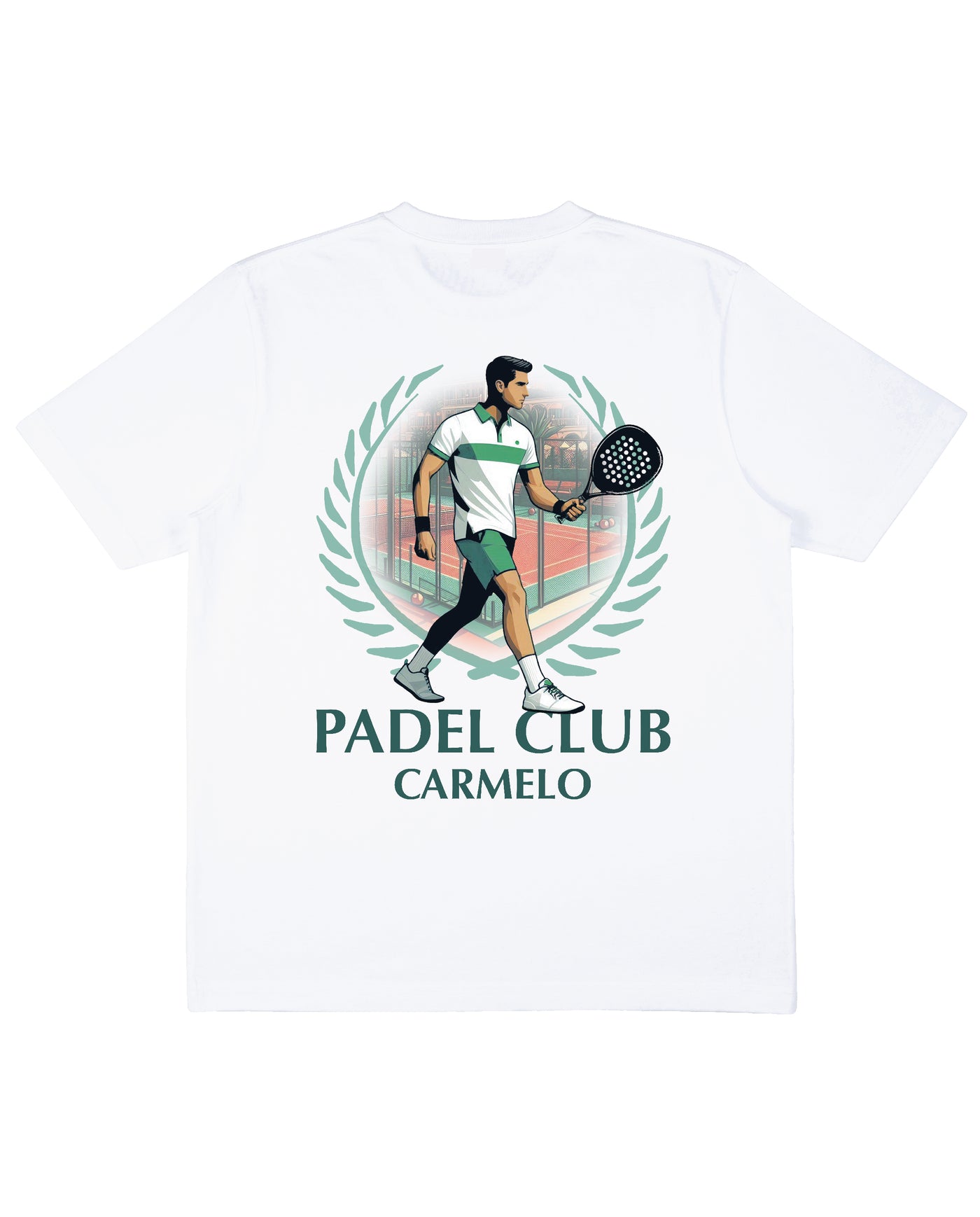 PADEL CLUB LEAF T SHIRT WHITE